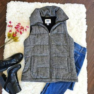 Women's Gray Puffer Vest
